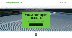 Desktop Screenshot of greenquestroofing.com